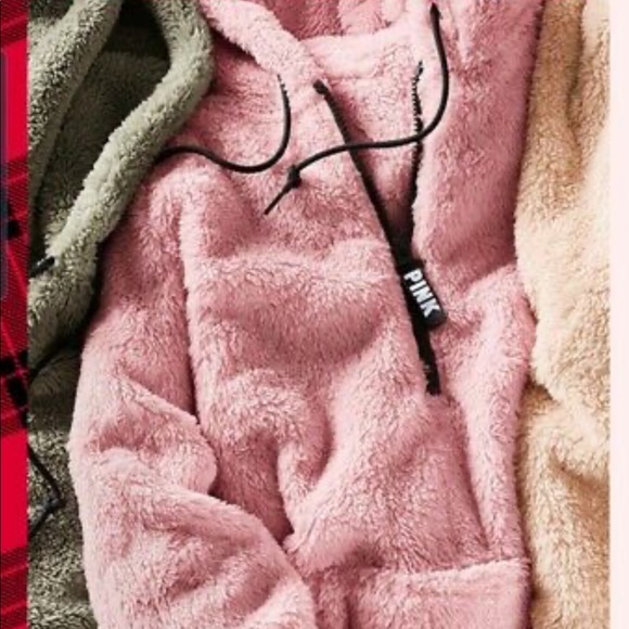 Victoria’s Secret PINK Teddy Half Zip Pullover - Picture 4 of 11